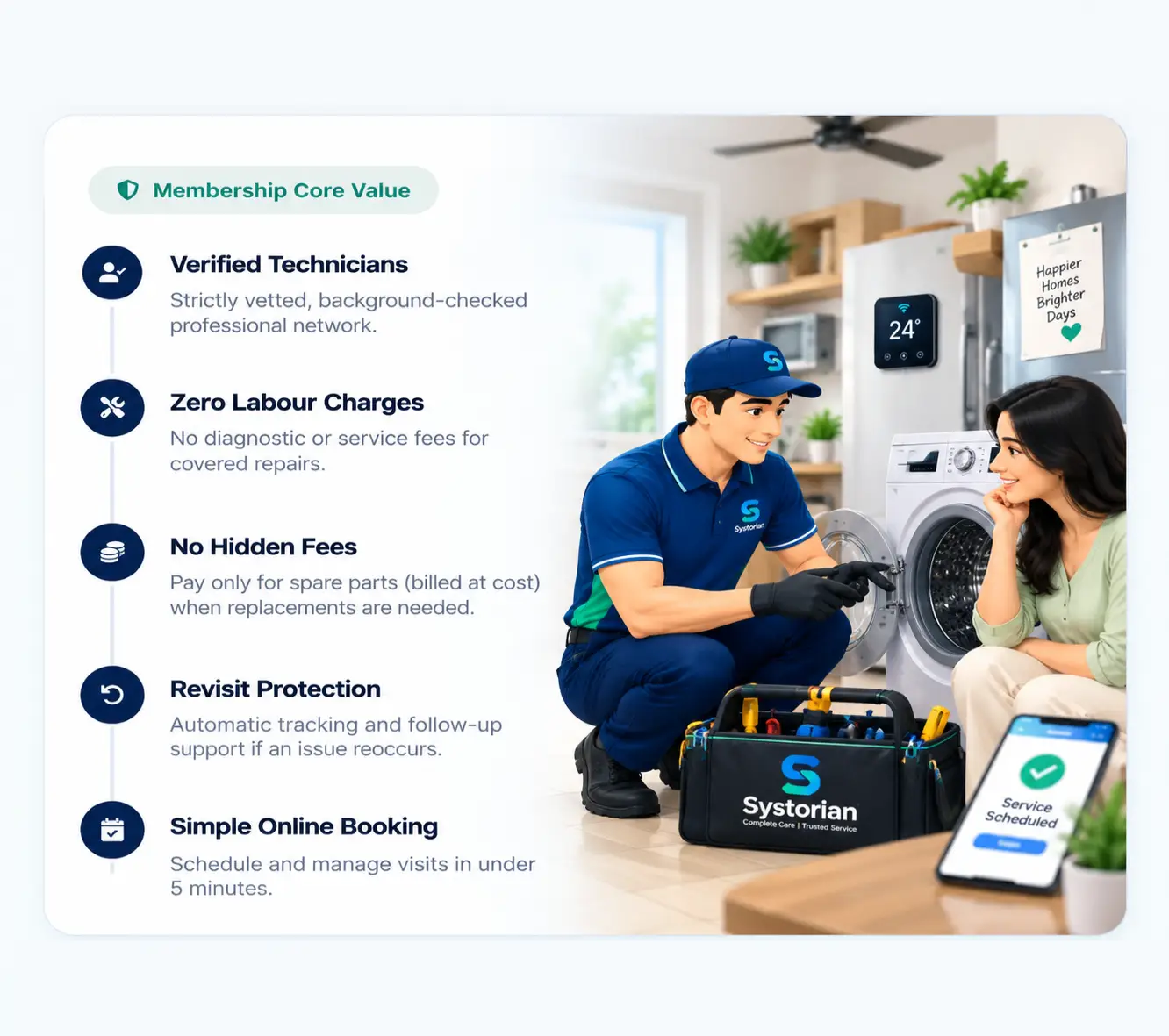 Systorian trust and accountability service values